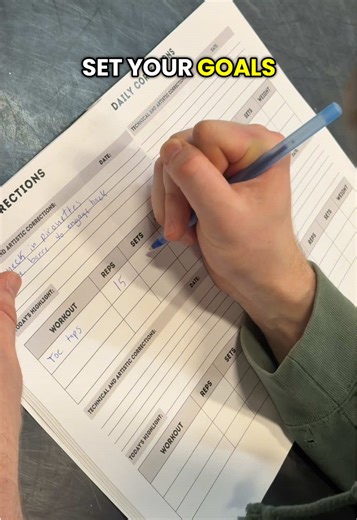 A journal made by male dancers, for male dancers with @Ballet Help Desk 📓✏️ This keeps workouts, corrections, and goals in one place,so progress doesn’t get lost! #themaledanceconnection #journaling #themaledancerblueprint #maledancer #ballet