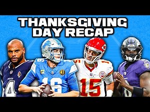 NFL Thanksgiving Games Recap!