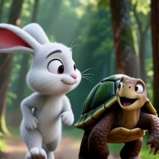 Rebbit and Turtle:Slow and Steady Wins the Race – Inspiring Rabbit and Turtle Finish Line Story