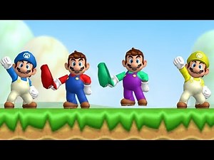 New Super Mario Bros Wii - Coin Battle (All Courses)