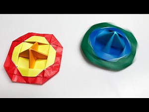 遊べるおりがみ！よく回る折り紙3枚で作るコマ