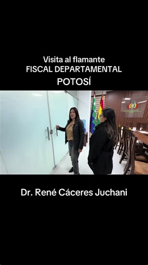 Visita al flamante Fiscal Departamental Dr. René Cáceres Juchani