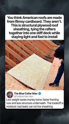 WHY AMERICAN ROOFS USE PLYWOOD