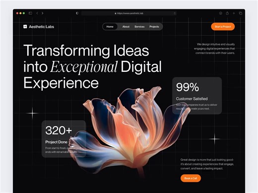 Aesthetic Labs - Digital Agency Landing Page