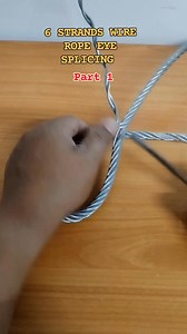 How to splice 6 STRANDS WIRE ROPE, Using International Square method. #fyp #viewers #reelsfyp #followers #reelsvideo #highlights #SEAMAN #TeamHilas #fblifestyle #education Part 6 | Crisostomo Bilaro
