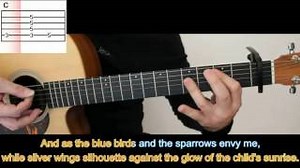 Angel by Jimi Hendrix ( Acoustic Version ) - Guitar Tutorial - Karaoke Chords - ChordU