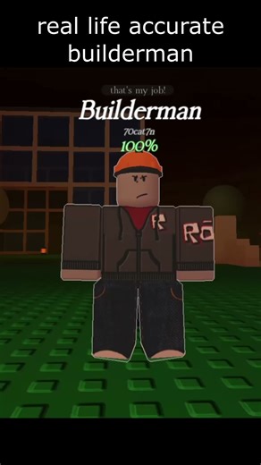 real life accurate builderman #fypシ #roblox #forsaken #viral #edit #funny