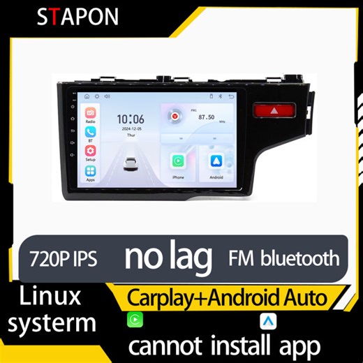 STAPON 9inch fo honda jazz 2014-2019 linux mp5 with carplay android auto fm 1280x720p ips screen mirror link touch screen steering control L5 | Lazada PH