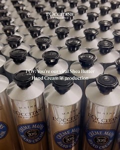 An ASMR sneak peek at how our iconic Shea Butter Hand Cream is made. Rich in 20% Shea Butter to keep hands soft, smooth, and comfortable ❄️💙 | L'OCCITANE en Provence