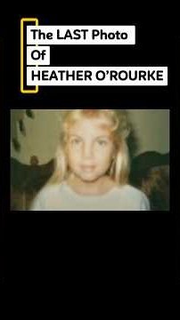 The LAST Photo of HEATHER O’ROURKE #death #heatherorourke #hollywood #poltergeist #actress #rip