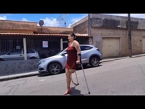 Amputee Lady Crutches Life | Walking Journey: Crutching Through New Challenges
