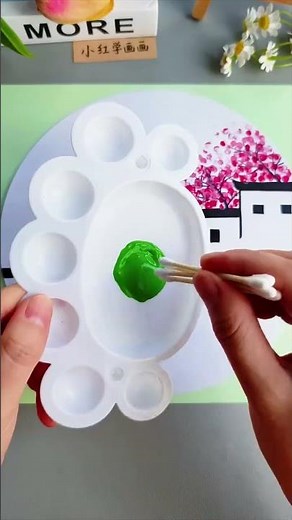 Let’s draw spring with your children. Spring flowers bloom and teach you how to draw simple and