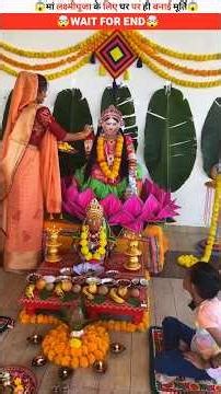 Make the idol of Goddess Lakshmi at home for Lakshmi Puja👑~toywoodworkingartskill Handcraft #youtube