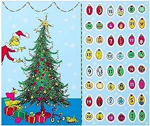 Kaufman How The Grinch Stole Christmas Advent Calendar 36in PanelHoliday Quilt Fabric