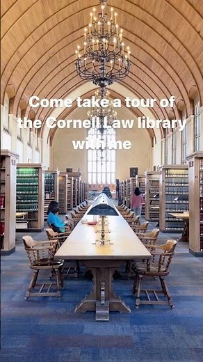 Come take a tour of the Cornell Law library with me