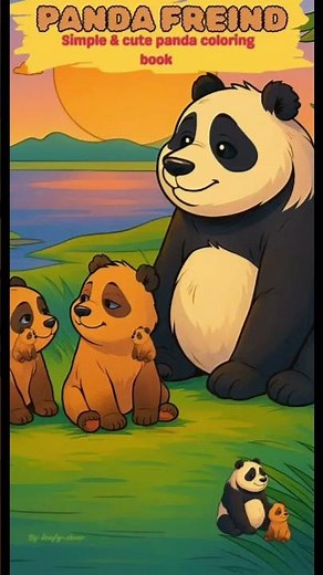 Cute Panda Adventures – Easy Coloring Pages for Children