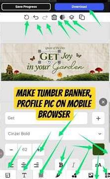 Make Tumblr Banner & Profile Picture on Mobile (No App, No PC)