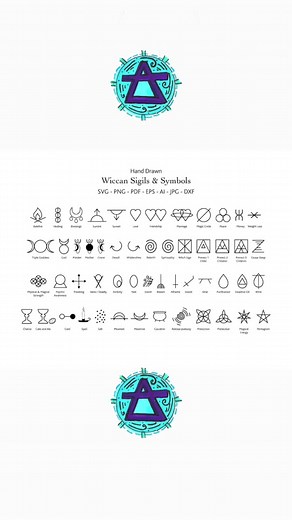 Sigils and symbols are often used in witchcraft and magic to represent intentions and desires, and to manifest them into reality. Here are some examples of sigils and symbols, along with their corresponding emojis and hashtags: Pentagram 🔥 #pentagram #witchcraft The pentagram is a five-pointed star that represents the elements of earth, air, fire, water, and spirit. It's often used in protection spells and rituals. Moon 🌕 #moon #moonmagic The moon symbolizes intuition, emotions, and the divine