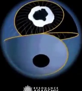The ancient Chinese Yin and Yang symbol is an ancient 2D symbol that actually encodes 3D information. In this case, it represents the fluid dynamics of a dual Torus, the most fundamental energy-flow field-patterning in the universe and the structure of all black holes at all scales from the proton to the galaxy to the universe itself... To learn more about the fundamental dynamics of the universe, delve into the free core Unified Science Course in the Resonance Academy at ResonanceScience (.org)