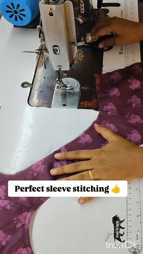 How to attach perfect sleeve to blouse 👗👍 #blouse #sleevescutting #sleeve #stitching #viral #sew | All about stitching