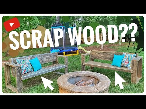 Unique Fire Pit Benches, using scrap wood!