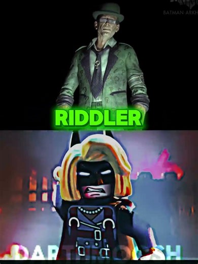 LEGO Batman VS Arkham villains #batman #dcmultiverse #dccomics #batmanarkham #legobatman #edit