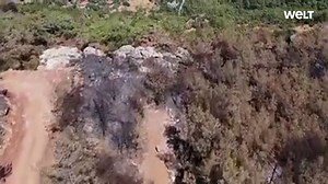 Waldbrände in der Türkei: Landkreis Marmaris vor und nach dem Feuer