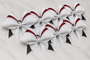 Glitter Rhinestone Cheer Bow – Custom Competition Cheerleading Hair Bow - Etsy