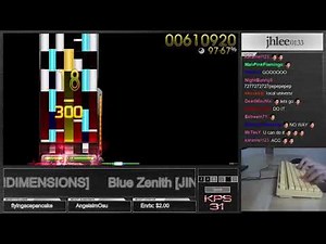 jhlee0133 | xi - Blue Zenith [JINDIMENSIONS] 96.08% S -osu!mania