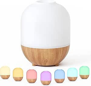ARVIDSSON Essential Oil Diffuser, 100ml Ultrasonic Diffusers for Essential Oils, Small Aromatherapy Diffuser with Color Changing Mood Lights, Mini Oil Diffuser for Home Office