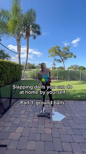 Slapping drills you can do at home by yourself. Our goal is to get the ball on the ground on the left side of the field. We have to get on top of the ball in order for this type of slap to be effective so it’s important to work hand path and barrel control. #softballslapper #softball #fastpitch | MegRem Softball