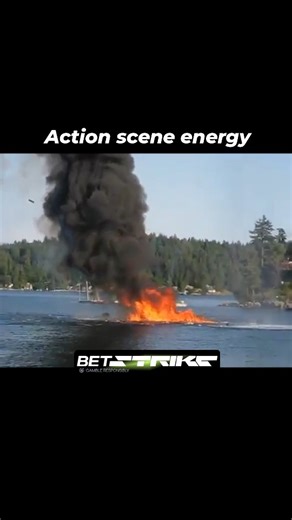BlastJunkie💣 on Instagram: "The moment that boat turned into a fireball! This has to be one of the most insane stunt explosions ever filmed on the water. ​The sheer scale of the blast is mesmerizing. Sound ON for the full effect—the crowd reaction says it all! Watch how quickly the fire engulfs the structure. ​Disclaimer: This clip is an edited visual effects scene/controlled detonation. All safety precautions were taken, and no one was harmed. ​ #BoatExplosion #StuntLife #VFX #ActionMovie #Pyr