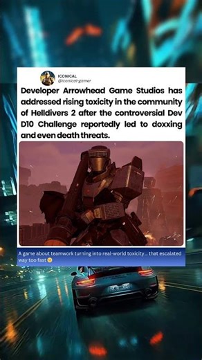 Helldivers 2 Dev Challenge Sparks Chaos… Arrowhead Speaks Out on Toxicity 😬🔥#helldivers2 #arrowhead