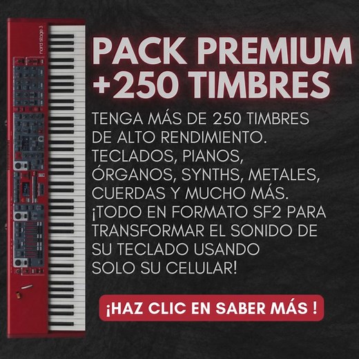 Este es el sonido soñado para todo tecladista. Son sonidos de piano y solo necesitas un celular y cualquier teclado! | Pack de Sonidos