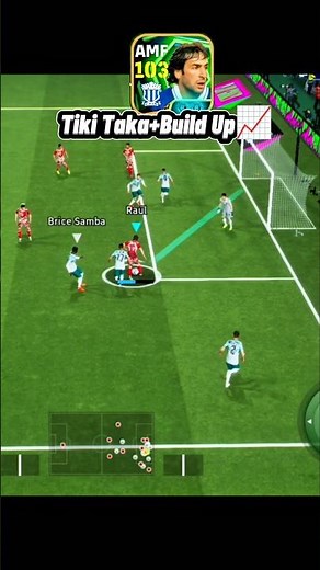Tiki Taka build up ⚡ smooth passing → perfect team goal #tikitaka ⚽😱 #efootball #pes
