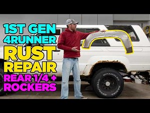 How to Repair Toyota 4Runner RUSTY Rear Quarter Panel + Rocker Panel Rust