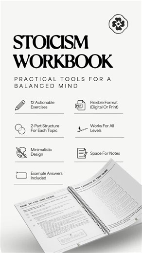 Stoic Mindset Workbook: Resilience & Personal Growth (PDF) - Etsy