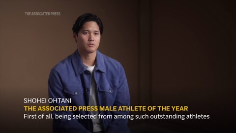 Shohei Ohtani is the AP’s male athlete of the year for record-tying 4th time