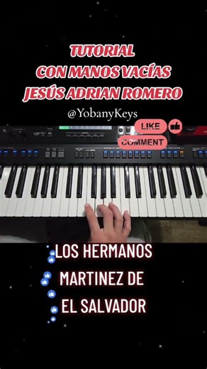 Aprende | Manos vacías | Estilo los hermanos martinez de 🇸🇻 #piano #pianocover #pianotutorial