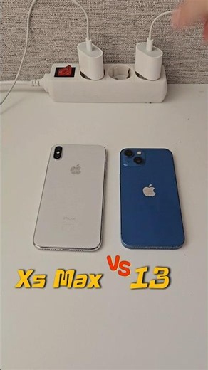 iPhone Xs Max vs 13 Power On Boot Un Speed Test Best Comparison