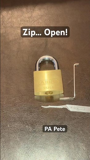 Abus 55/40 Zipped Open w/ McTickler, Lock Picking #skills #shorts #edc #survival #lock #lockpicking