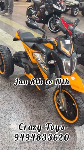 Vibes_of_Tirupati | 👶🚙🏍️India’s 1st Kids Bike & Car Mela is here! ✅Scratch & Win 🫰Crazy Toys 🗓️8th-11th January 2026 📍VRR Function Hall, Karkambadi Road,... | Instagram