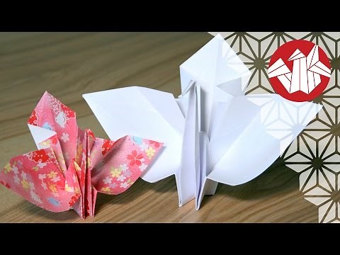 Wedding Origami Tutorial - Kotobukizuru: Ceremonial Crane [Senbazuru]