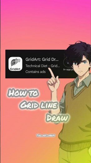 How to draw grid lines #art #drawing 😊