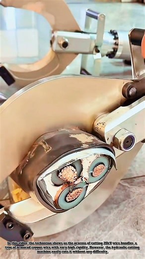 Pneumatic Cutting Tools: Cut Copper Core Wires Very Easily #job #machine #technology