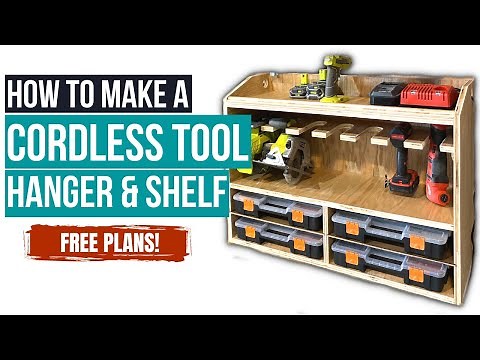 How To Build A Cordless Tool Hanger & Shelf