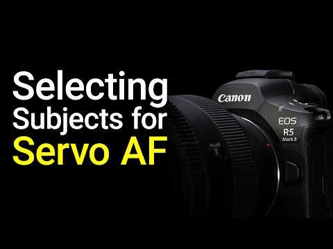 Selecting a Subject for Tracking with Servo AF - EOS R5 mark II Tip 35