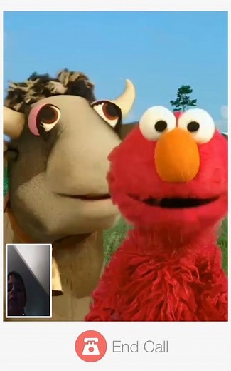 Cow Elmo Calls Sesame Street