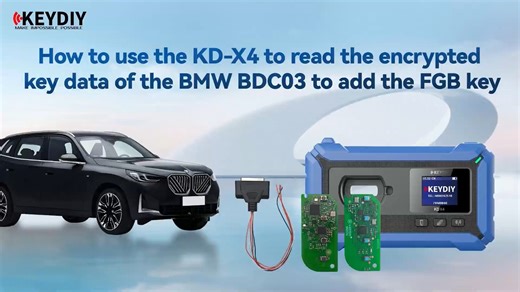 How to copy BMW BDC3 encrypted key with Keydiy KD-X4 read data from original BDC3 encrypted (Mexico) key and add KD FGB remote using KD-X4. Requires latest ❗firmware verson 1.52❗ https://www.obdii365.com/wholesale/keydiy-kd-fgb23-key-with-shell.html | Car key programmer