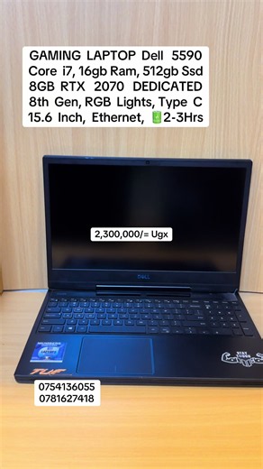 Dell G5 5590 Gaming Laptop: i7, 16GB RAM, RTX 2070